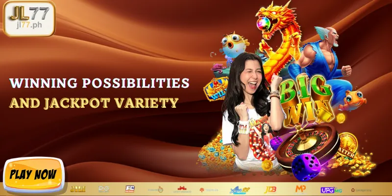 Winning possibilities and jackpot variety